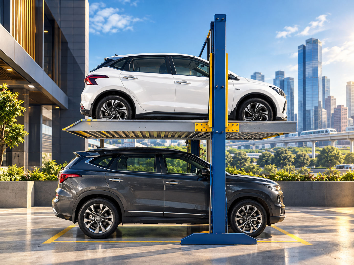 Stack Parking System illustration